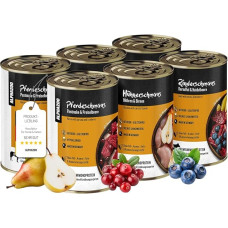 alphazoo Dog Food Wet Mix Pack XL 6 x 400 g I Premium Wet Food for Dogs I Grain-Free & with High Meat Content I Feast Adult No Grain and Sugar I Adult Dogs & Puppies