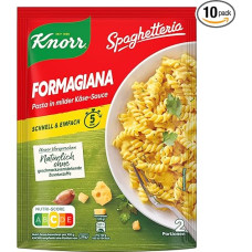 Knorr Spaghetteria Formagiana Pasta Prepared Dish Delicious Pasta Dish Ready in 5 Minutes 10 x 163 ml