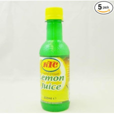 KTC - Lemon Juice Concentrate - 5 x 250 ml