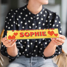 Toblerone Personalised with Name and Message - Milk Chocolate with Honey and Almond Nougat (360g) - For Birthday & Anniversary