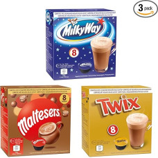 Mars® Hot Chocolate Capsules | 24 Capsules | Mars, Twix, Maltseres (Dolce Gusto Compatible)