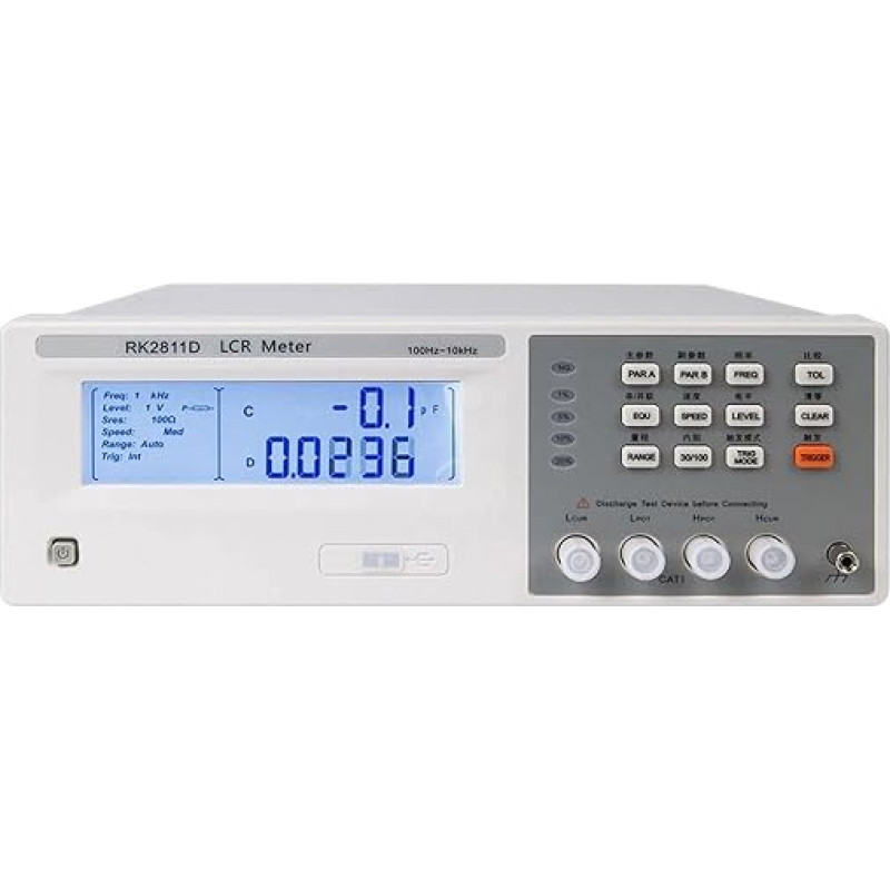 Digitales LCR-Messgerät RK2811D Digital Bridge LCR Widerstand Kapazität Induktivität Frequenz Tester Komponente Erkennung Reaktiver Komponentenanalysator