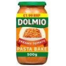 DOLMIO® padažas makaronų kepiniams Kreminis pomidorų padažas 500 g (6 x 500 g pakuotė)