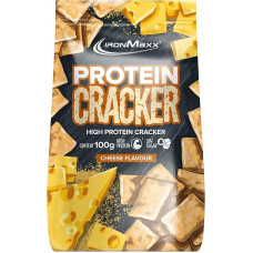 IronMaxx baltyminiai krekeriai su sūriu 100 g traškūs ir mažai cukraus turintys užkandžiai su 21 % baltymų, kepti, o ne kepti