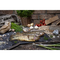 Klaassen Salmon Trout, Smoked Over Beech Smoke, Whole Salmon Trout, 1000g (Pack of 3)