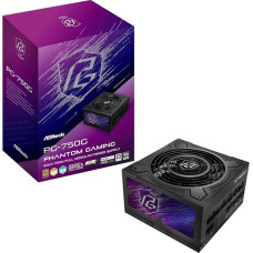 ASRock Steel Legend SL-750G 750W ATX Power Supply, 80+ Gold, Black