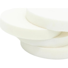 Polsterschaum mit hoher Dichte, 20 cm dick, rund, Ersatzkissen für Stühle, Sofas, Fußmatten und Fenstersitze (35 x 35 cm) – fest und