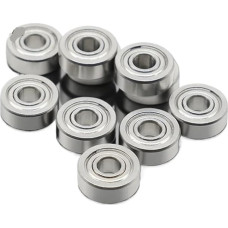 FPJQOBJC 10 Stücke 4x7x2,5mm SMR74ZZ ABEC-9 Edelstahl Lager Rollengriffe Lager(SMR63W2 3X6X2)