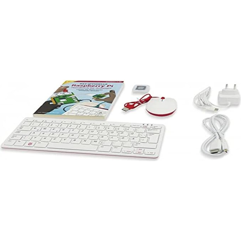 Raspberry Pi 400 rinkinys (vokiečių kalbos maketas ir vadovas)