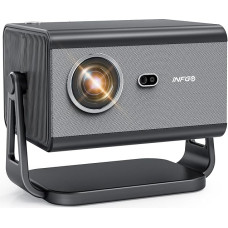 INFGO Home Cinema Projector 4K Supports 28000 Lumen 1080P Projector Full HD WIFI6 Bluetooth 5.4 for Mobile Phone Laptop Black