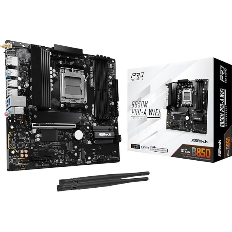 MB ASRock AMD AM5 B850M Pro-A WiFi