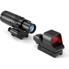 Feyachi RS-30 Red Dot Visier mit 1,5X - 5X Red Dot Visier für 20/22mm Picatinny/Weaver-Schienen