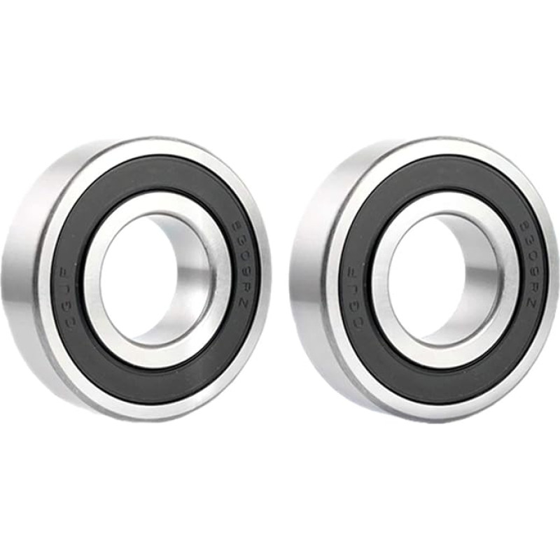 RBYRLDSTY Antriebsprodukte 6309-2RZ Hochgeschwindwindigkeits-Rillenkugellager Präzisions-Motorlager 45 x 100 x 25 mm Kugellager(2Pcs)