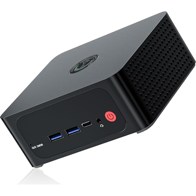 TRIGKEY Ryzen 9 6900HX mini kompiuteris (iki 4,9 GHz, 8C/16T), 16 GB DDR5, 500 GB SSD, S6 mini kompiuterio palaikymas Radeon 680M 12 branduolių 2400 MHz, USB 4.0, HDMI, WiFi-6, 2,5G LAN Verslo mini kompiuteris