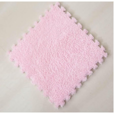 KJoBDwz Schaumstoff Plüsch Bodenmatte Ineinandergreifende quadratische Schaumstoff-Bodenmatte, Eva-Plüschschaum, rutschfest, flauschig, Sportbereich-Puzzle-Teppich, Puzzle-Bodenmatte Klettermatte(Lig
