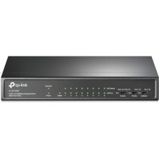 TP-Link TL-SF1009P 9-Port 10/100Mbps POE Switch (9 Ports with 10/100 Mbps, 8 of which with PoE Support, 802.3af/at, Plug and Play, Metal Housing)