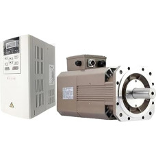 Hohe Geschwindigkeit 8000 U/min 7,5 kW 10 PS 47,7 Nm 6800 Oz-in AC-Servo-Spindelmotor-Antriebssatz 198 mm 3PH 380 V Konstantleistung