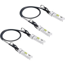 10Gtek SFP+ DAC Twinax kabelis, 0,3 m, 10G SFP+ į SFP+ tiesioginio prijungimo varinis pasyvusis kabelis, skirtas 