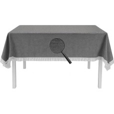 exklusiv-heimtextil garden table cloth with fringe, classic round, oval, square tablecloth
