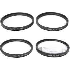 Pilnas objektyvo filtrų priedų rinkinys, optinio stiklo makroskopinio priartinimo 1 2 4 10 objektyvų filtrų rinkinys 58 mm, skirtas Nikon fotoaparatams