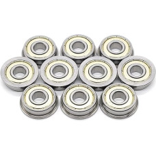 F606ZZ Flanschlager 6x17x6 Mm Flanschkugellager F606 Z ZZ 2 vnt.