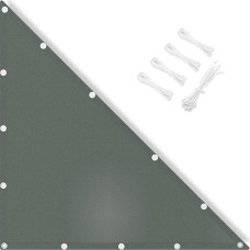 IOAOI Saulės atspalvio burė Vandeniui atspari 3x3x4.24M, dešinysis trikampis 95% UV blokas su nemokama virve Saulės apsaugos tentas lauko sodo terasos kiemo kiemui Vejos pergola stoginė