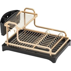 Dish Drainer Dish 1/2-Tier Dish Drying Rack Kitchen Organiser Dish Rack Plate Holder Cutlery Storage Rack Sink Accessories Drain Dish Drainer Kitchen (2 Animals)