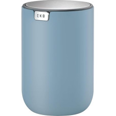 EKO Mini Table Bin with Swing Lid, 1.5 Litre Cosmetic Bin, Small Desk Bin, Round Table Waste Bin for Office, Bathroom, Desk, Bedroom (Blue)