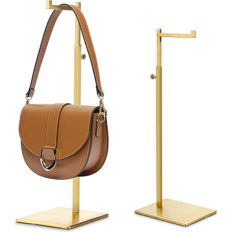 OLegei 2 Pack Metalinis vienpusis nerūdijančio plieno reguliuojamas rankinės stendas Auksinis