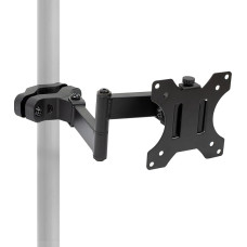 Mount-It! Universalus VESA laikiklis su šarnyrine svirtimi | Visiškai judantis televizoriaus laikiklis ant stulpo | VESA 75 100 | Tinka televizoriams arba monitoriams (iki 32 colių)
