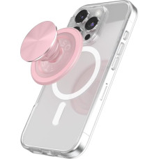 PopSockets Phone Grip for MagSafe with Kickstand, Magnetic Stand, Swappable Top, Secure Hold for iPhone MagSafe Cases, Phone & Tablet Grip - Dusty Rose
