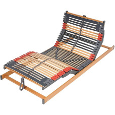 FMP Matratzenmanufaktur Rhodos EcoMove EL 7 zonų lentjuostinis lovos rėmas, elektra reguliuojamos galvūgalio ir kojūgalio sekcijos, 44 lentjuostės, įvairių dydžių lentjuostiniai rėmai