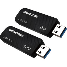 GIGASTONE: USB 32 GB, 2 x atmintinė, Z30 serijos, greita, patikima, USB 3.0 ištraukiama, skirta kompiuteriui 