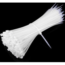 1000 Pieces Nylon Cable Ties Multipurpose Zipper Ties Self Locking Small Cable Ties White