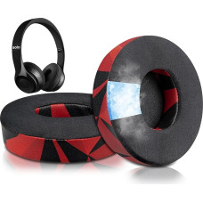 SoloWIT® Cooling Gel Replacement Ear Pads for Beats Solo 2 & Solo 3 Wireless On-Ear Headphones, High Density Noise Isolation Foam Pads, Extra Thickness