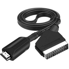 BODYA Portable HDMI to SCART Converter Cable Video Audio Adapter Cable 1M for HD TV DVD