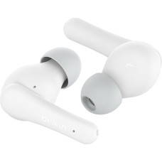 Belkin SoundForm Nano 2 Bluetooth In-Ear Kids Headphones with Built-in Microphone, 28 Hours Battery Life, Volume Limiting to 85 dB, IPX5 Waterproof for iPhone, iPad, Galaxy etc. - White