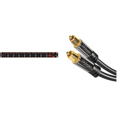 Behringer Ultragain ADA8200 Converter & KabelDirekt - Optical Cable / Toslink Cable - 3 m - (Optical Digital Cable Toslink to Toslink, Audio Cable for Connecting Soundbar, Stereo, Home Cinema)