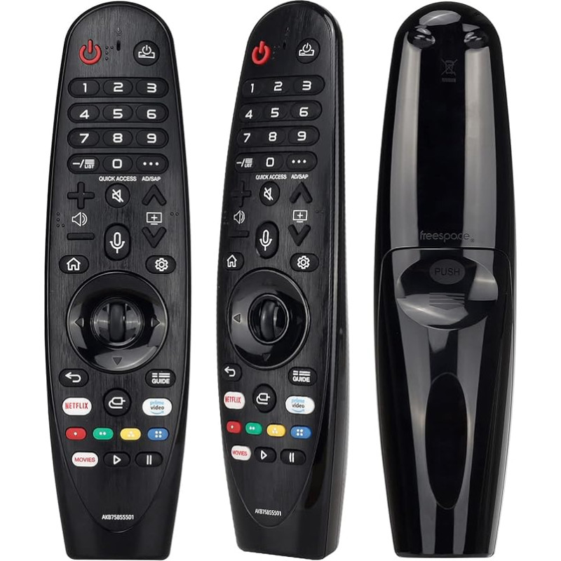 Universal Replacement for LG Magic Remote Control, YiBiChin AKB75855501 Voice Remote Control Fit for LG Smart Android TVs 2018/2019/2020 Models, with 2 Popular Shortcut Buttons