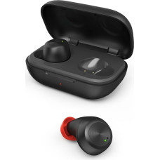 Hama Spirit Chop Bluetooth Headphones (In-Ear Headphones with Microphone, True Wireless Earbuds with Charging Station, IPX 4, Running Time 16 Hours, Wireless Headphones with Voice Control, Siri,