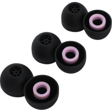 Linsoul Kiwi Ears Flex Earplug Tips, Replacement Silicone IEM Tips, 3 Pairs, Size S/M/L, for KZ ZS10 Pro, Orchestra Lite, Cadenza Wired/Wireless Headphones (Black/Purple)