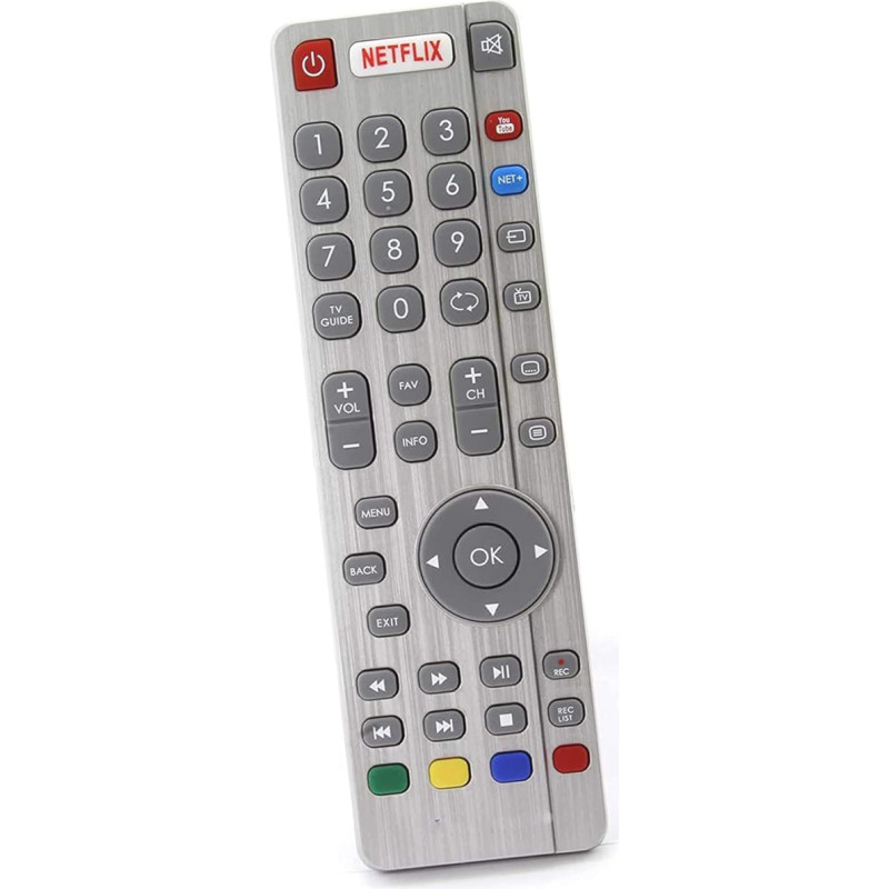 AULCMEET SHWRMC0116 Replacement Remote Control Suitable for Sharp Smart TV LC-55CFG6241K LC-55CFG6352E LC-43CFG6452K LC-49CFG6452E LC-49CUG8062K LC-49CUG8461KS LC-40CFG6022E LC-40CFG62C42FG62K