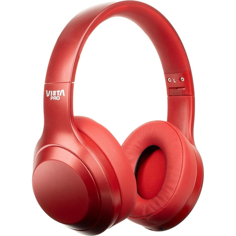 Vieta Pro Silence 2 Headphones, Bluetooth 5.3, Active Noise Cancellation, AUX Input, Microphone Included, Dual Pairing Function, Adjustable Headband, Battery Up to 60 Hours