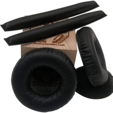 misodiko Replacement Ear Pads for Sennheiser HD25, HD25-1 II (Black Leather)