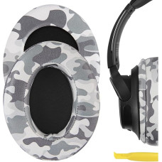 Geekria QuickFit Protein Leather Replacement Ear Pads for Sony WH-CH700N, WH-CH710N Headphones Ear Pads, Ear Cups Repair Parts (Camo)