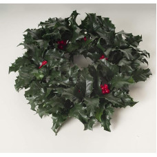 Express Flor - Artificial Holly Wreath 33cm