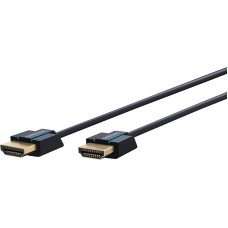 Clicktronic Casual Ultraslim High Speed HDMI cable with Ethernet (4K Ultra HD, 3D-TV, ARC) 2 m