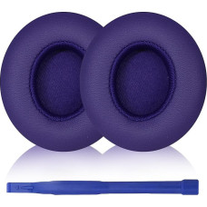 Aiivioll Dr. DRE Wireless Replacement Ear Pads Professional Replacement Ear Pads Compatible with Beats Solo 2 Solo 3 Wireless Bluetooth Headphones (Purple)