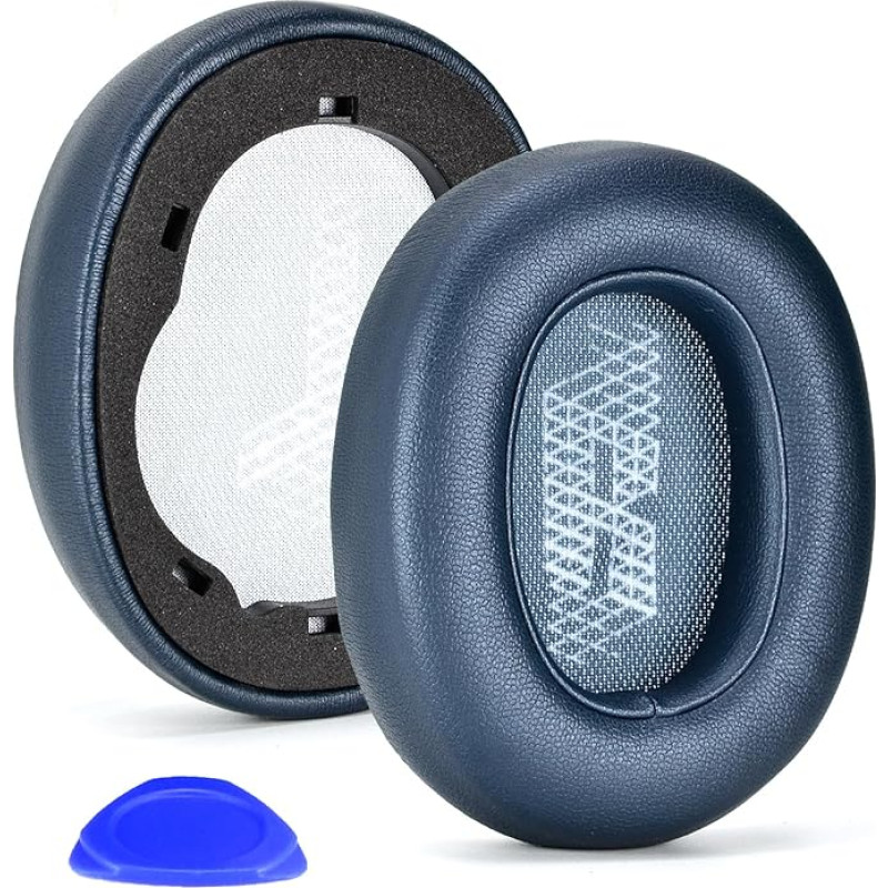 Live650 BTNC E65BTNC Memory Foam Ear Pads Replacement Compatible with JBL E65 E65BTNC / Duet NC / LIVE650BTNC LIVE660 BTNC Headphones (Blue)