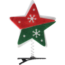 Marco Toys Christmas Decoration - Green and Red Star with Clip